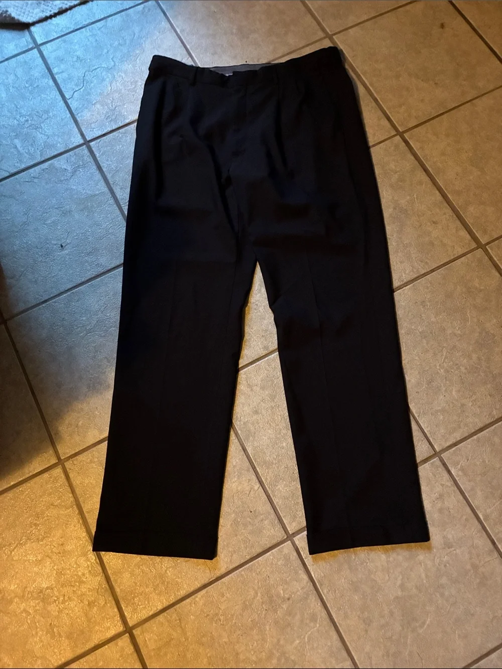 Men's Classic Black Dress Pants 38x34
